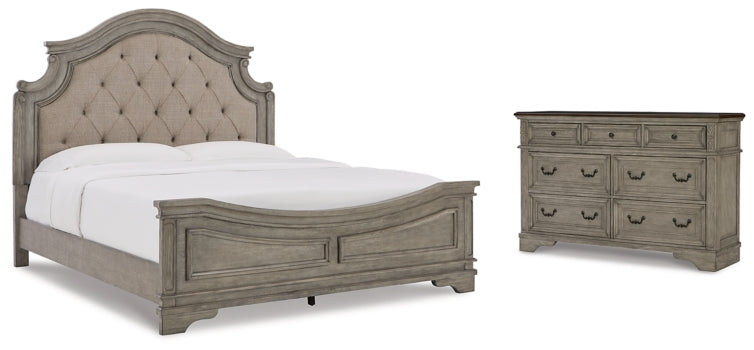 Lodenbay California King Panel Bed with Dresser - furniture place usa