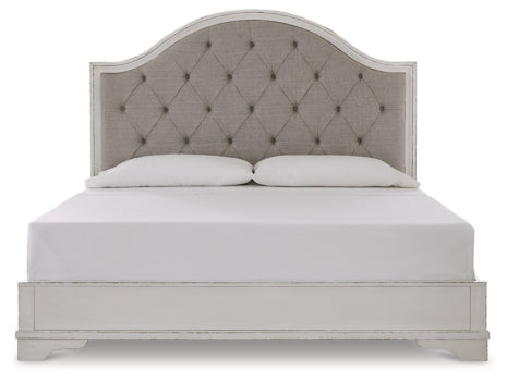 Brollyn California King Upholstered Panel Bed - furniture place usa