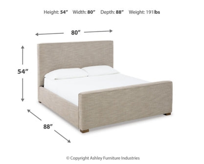 Dakmore Queen Upholstered Bed - furniture place usa