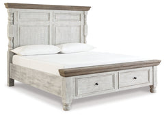 Havalance Queen Poster Bed with 2 Storage Drawers with Dresser - furniture place usa