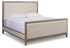 Chrestner California King Upholstered Panel Bed - furniture place usa