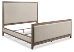 Chrestner King Upholstered Panel Bed - furniture place usa