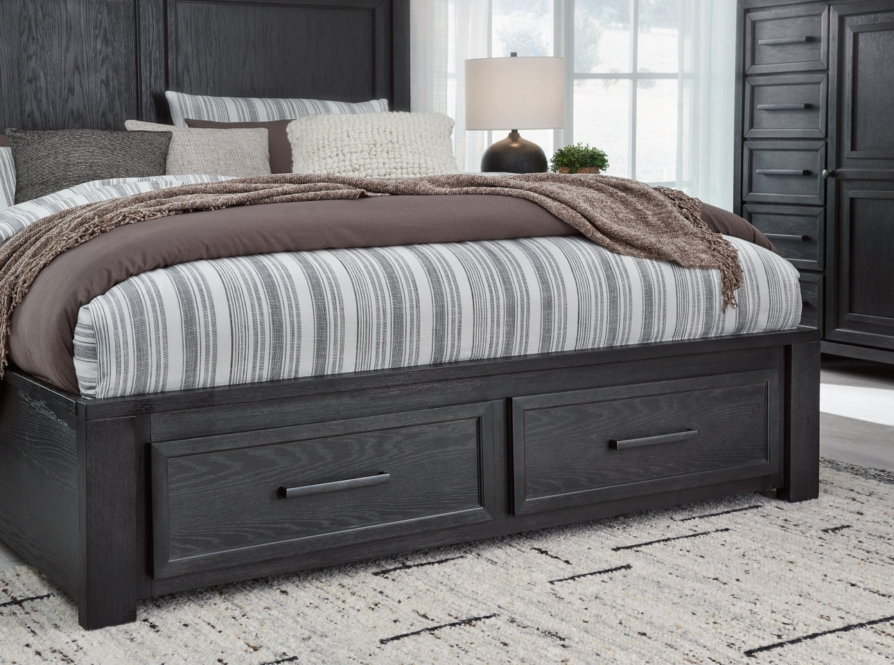 Foyland Queen Panel Storage Bed - furniture place usa