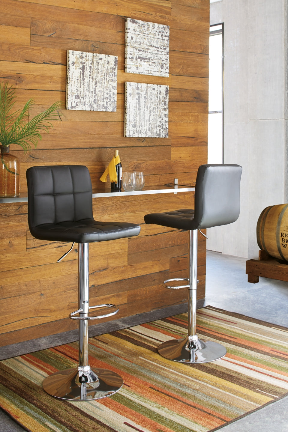 Bellatier Adjustable Height Bar Stool - furniture place usa