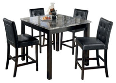 Maysville Counter Height Dining Table and Bar Stools (Set of 5) - furniture place usa