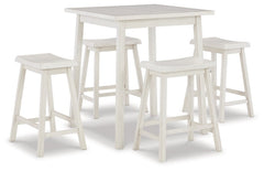 Stuven Counter Height Dining Table and 4 Barstools - PKG012082 - furniture place usa
