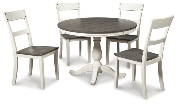 Nelling Dining Table and 4 Chairs - furniture place usa