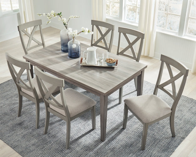 Parellen Dining Table and 6 Chairs - PKG011520 - furniture place usa