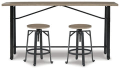 Lesterton Counter Height Dining Table and 2 Barstools - PKG012086 - furniture place usa