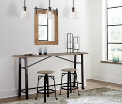Lesterton Counter Height Dining Table and 2 Barstools - PKG012086 - furniture place usa