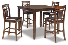 Bennox Counter Height Dining Table and Bar Stools (Set of 5) - furniture place usa