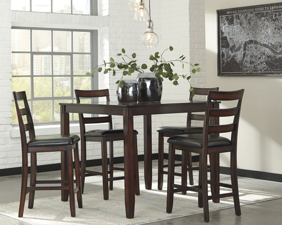 Coviar Counter Height Dining Table and Bar Stools (Set of 5) - furniture place usa