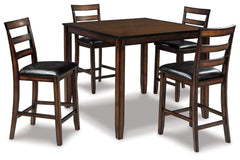 Coviar Counter Height Dining Table and Bar Stools (Set of 5) - furniture place usa