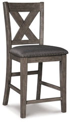 Caitbrook Counter Height Upholstered Bar Stool (Set of 2) - furniture place usa