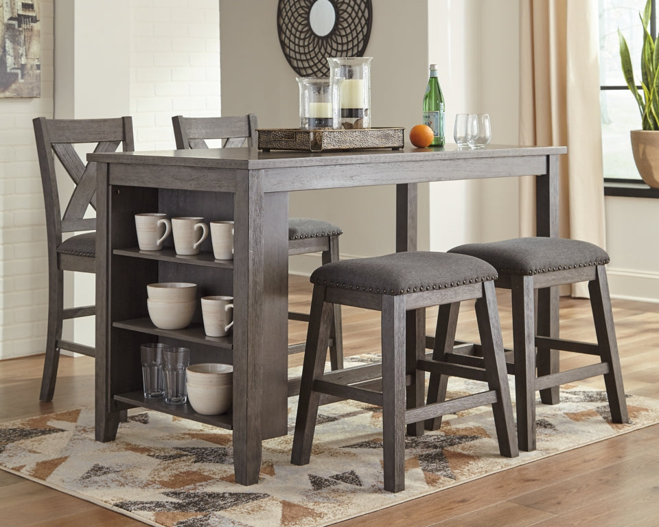 Caitbrook Counter Height Dining Table and 4 Barstools - PKG001965 - furniture place usa