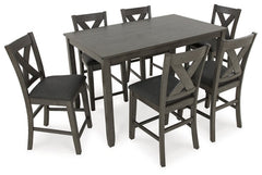 Caitbrook Counter Height Dining Table and Bar Stools (Set of 7) - furniture place usa