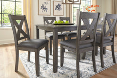 Caitbrook Dining Table and Chairs (Set of 7) - furniture place usa