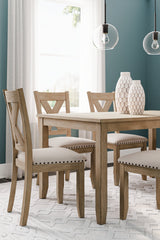 Sanbriar Dining Table and Chairs (Set of 7) - furniture place usa