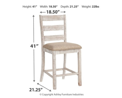 Skempton Counter Height Bar Stool (Set of 2) - furniture place usa