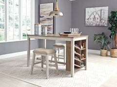Skempton Counter Height Dining Table and 2 Barstools - PKG001972 - furniture place usa