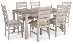 Skempton Dining Table and Chairs (Set of 7) - furniture place usa