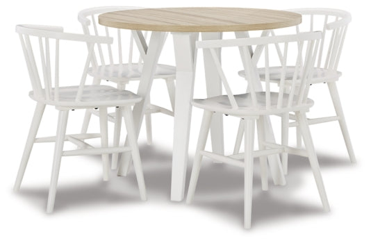 Grannen Dining Table and 4 Chairs - PKG010479 - furniture place usa