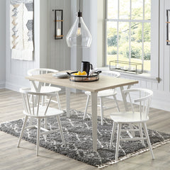 Grannen Dining Table and 4 Chairs - PKG010480 - furniture place usa