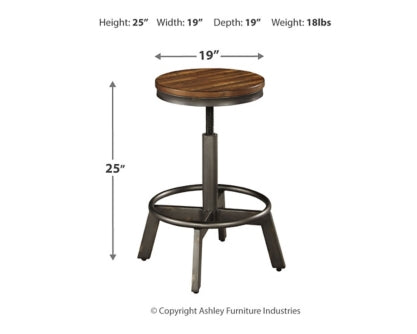 Torjin Counter Height Dining Table and 4 Barstools - PKG000114 - furniture place usa