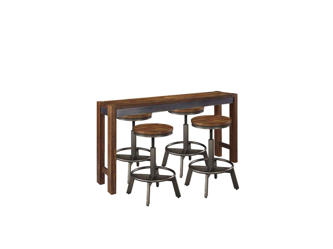 Torjin Counter Height Dining Table and 4 Barstools - PKG000114 - furniture place usa