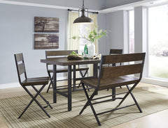 Kavara Counter Height Dining Table and 2 Barstools and 2 Benches - furniture place usa