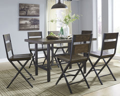 Kavara Counter Height Dining Table and 6 Barstools - furniture place usa