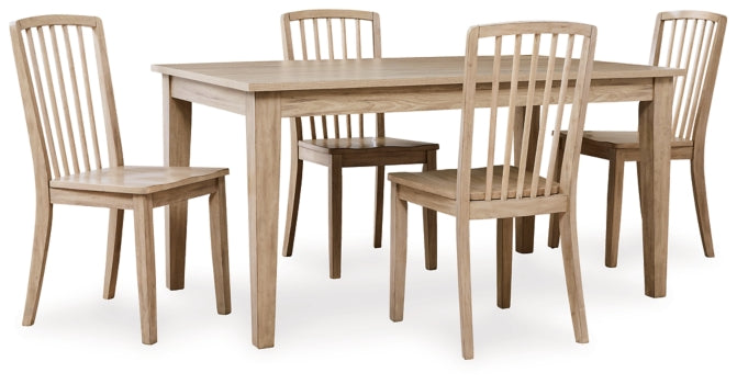 Gleanville Dining Table and 4 Chairs - furniture place usa
