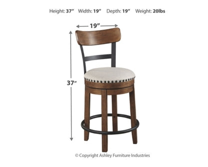Valebeck Counter Height Dining Table and 4 Barstools - PKG002023 - furniture place usa