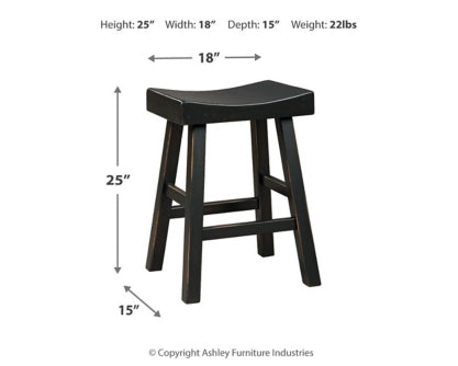 Glosco Counter Height Bar Stool (Set of 2) - furniture place usa