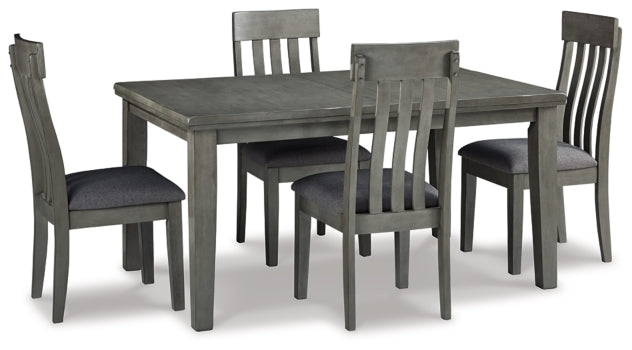 Hallanden Dining Table and 4 Chairs - furniture place usa