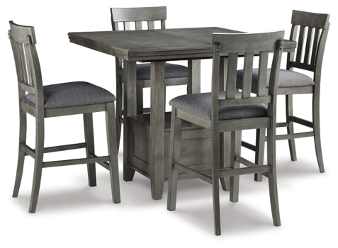 Hallanden Counter Height Dining Table and 4 Barstools - furniture place usa