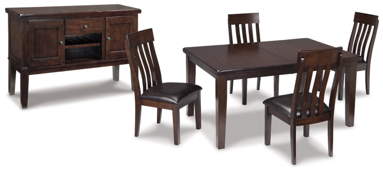 Haddigan Dining Table and 4 Chairs with Storage - furniture place usa