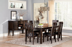 Haddigan Dining Table and 6 Chairs with Storage - furniture place usa