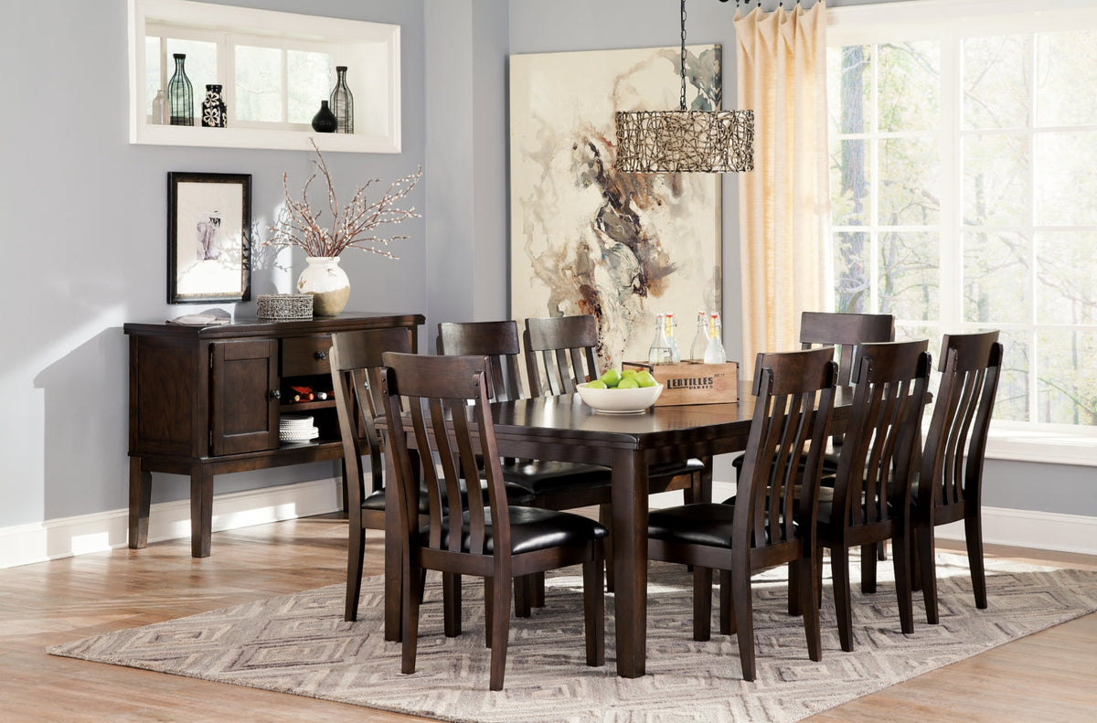 Haddigan Dining Table and 8 Chairs with Storage - furniture place usa