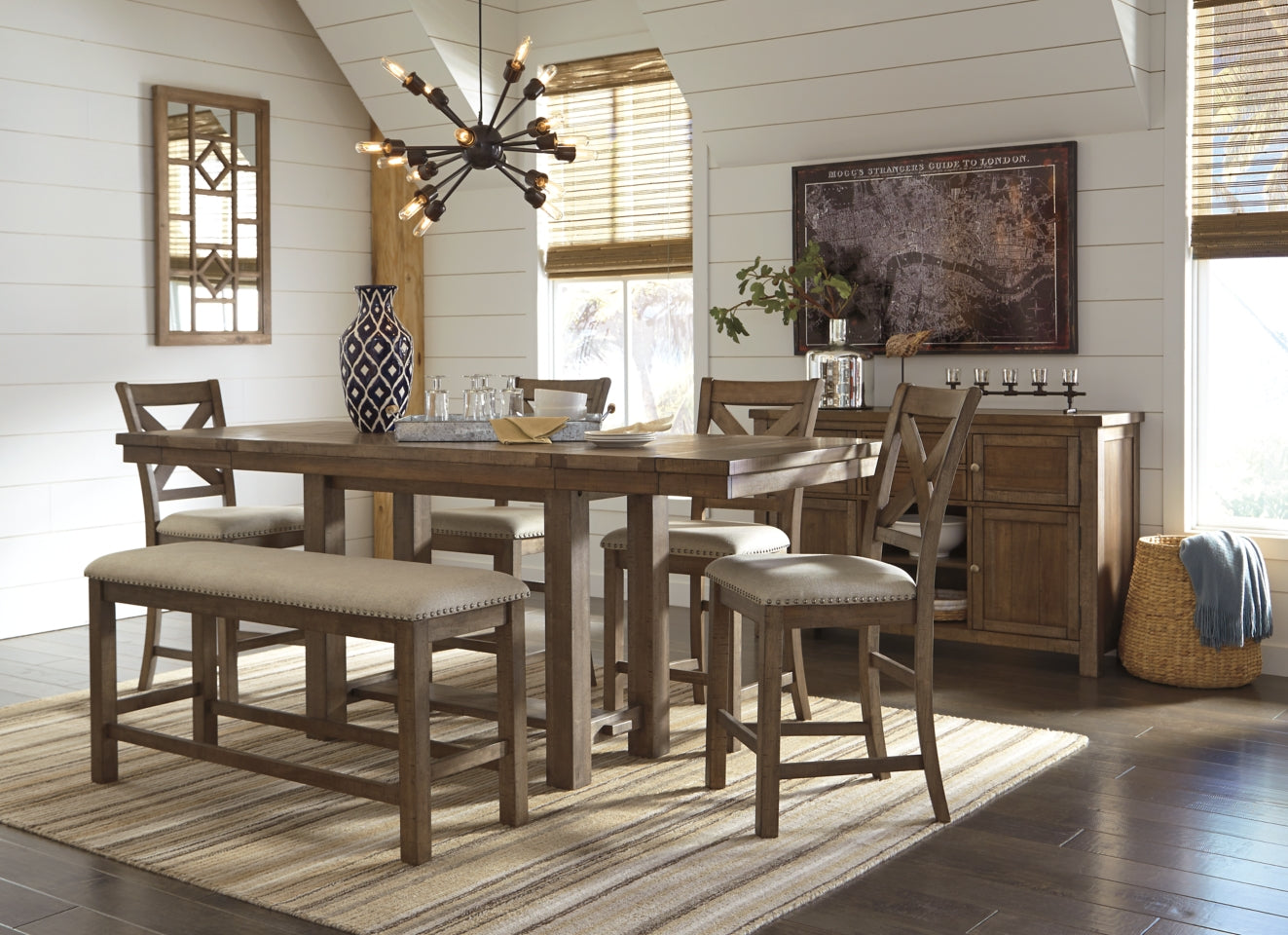Moriville Counter Height Dining Extension Table - furniture place usa