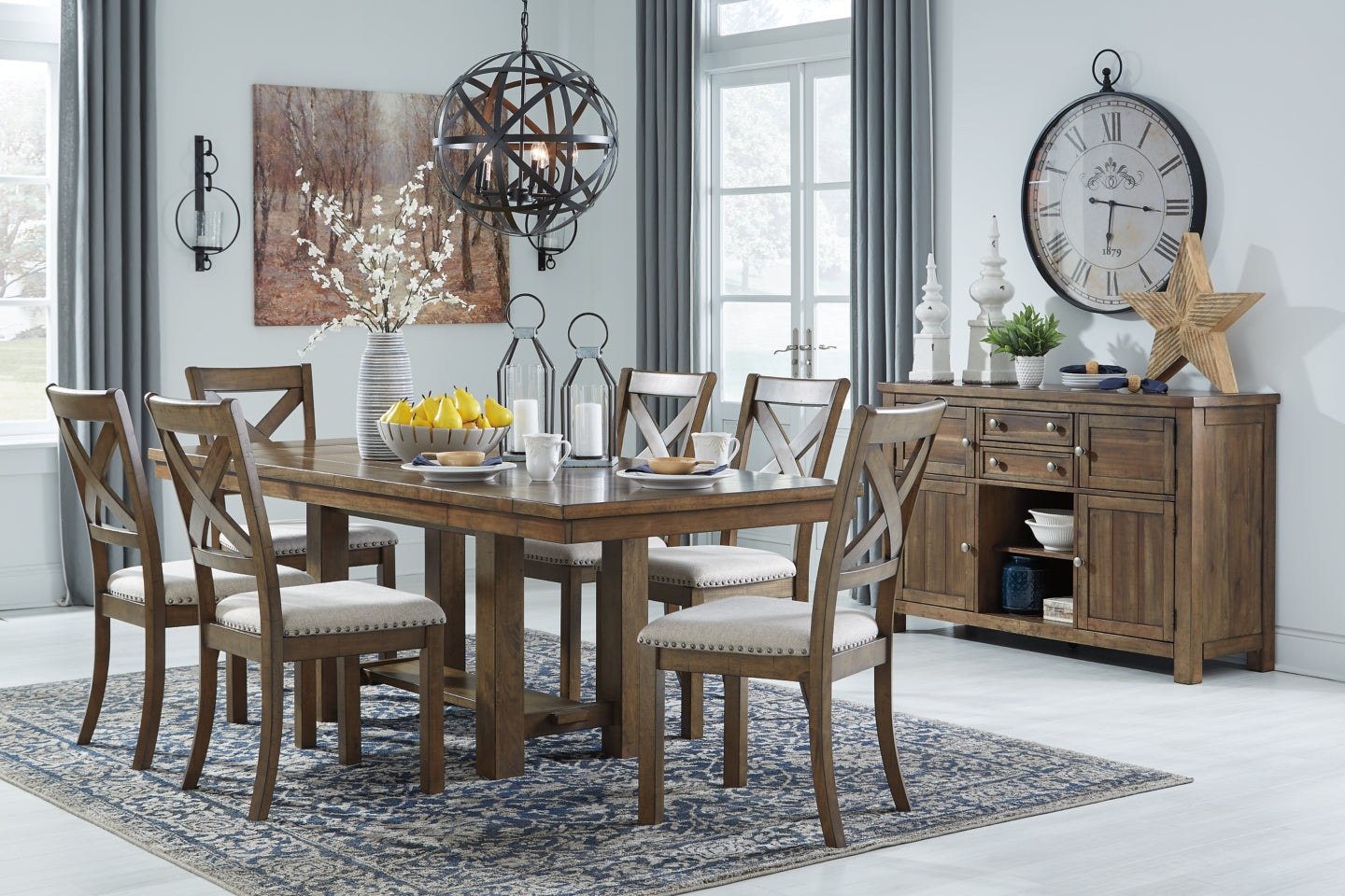 Moriville Dining Table and 6 Chairs - furniture place usa