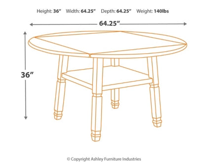 Bolanburg Counter Height Dining Table and 4 Barstools - PKG014018 - furniture place usa