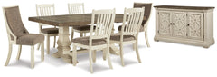 Bolanburg Dining Table and 6 Chairs with Storage - PKG013293 - furniture place usa