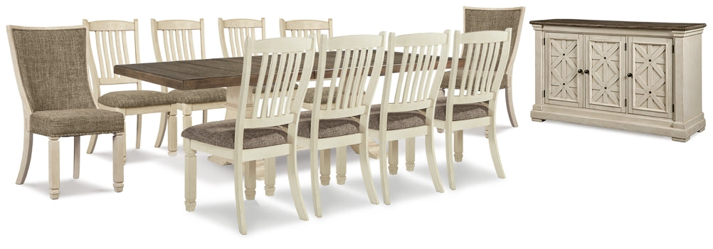 Bolanburg Dining Table and 10 Chairs - furniture place usa