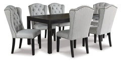 Jeanette Dining Table and 6 Chairs - furniture place usa