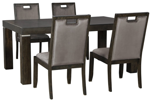 Hyndell Dining Table and 4 Chairs - furniture place usa