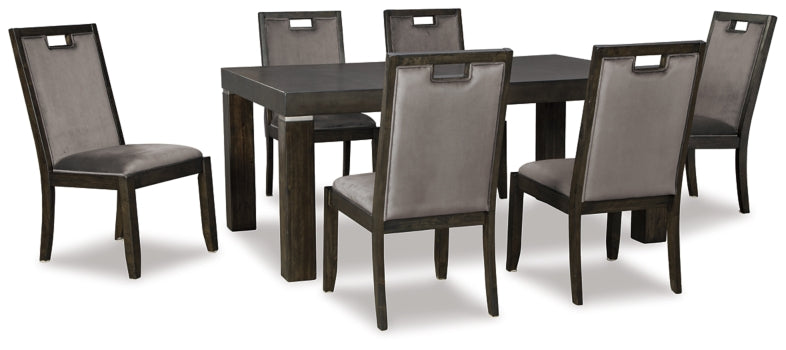 Hyndell Dining Table and 6 Chairs - furniture place usa