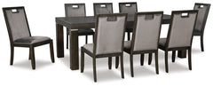 Hyndell Dining Table and 8 Chairs - furniture place usa