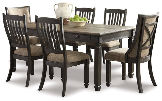 Tyler Creek Dining Table and 6 Chairs - PKG000214 - furniture place usa