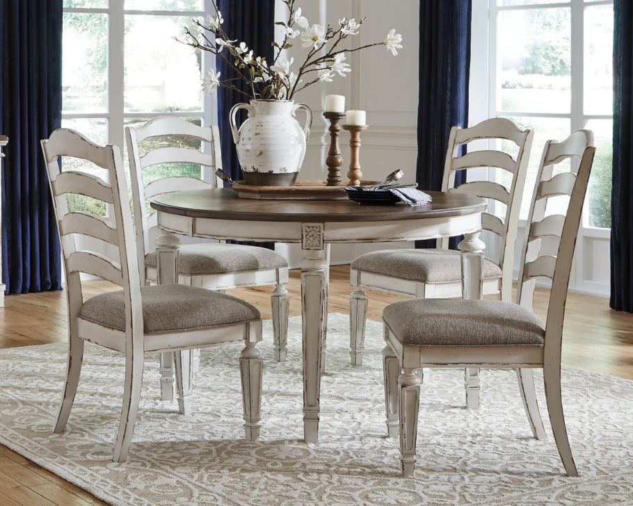 Realyn Dining Table and 4 Chairs - PKG002221 - furniture place usa
